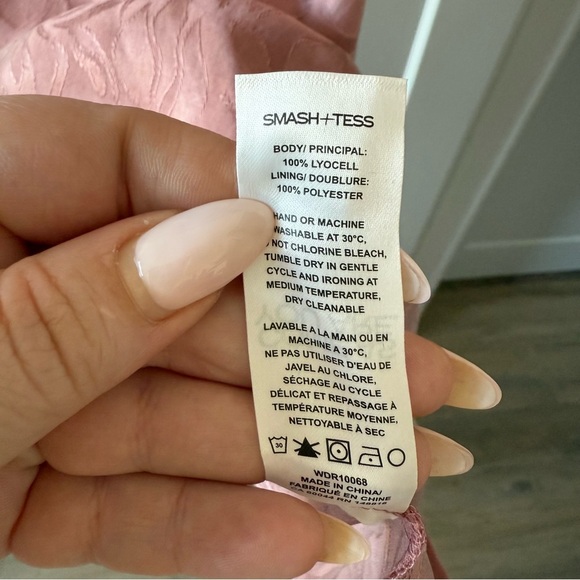 Smash + Tess x Ashlee Simpson Rose Pink Disco Slip Dress - size Medium (M) NWT - Picture 7 of 7